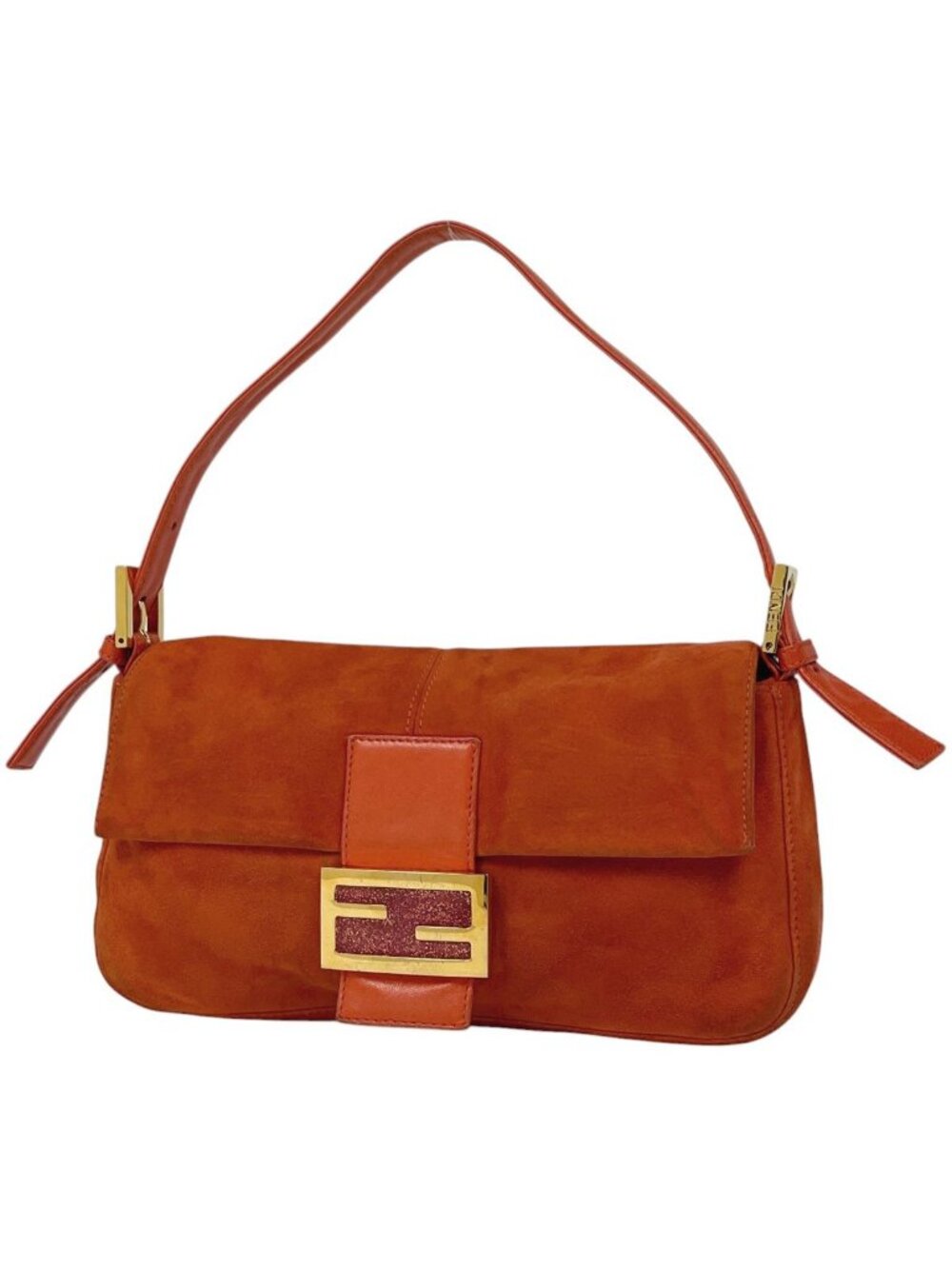 Fendi Shoulder Bag Zuccalogo Suede